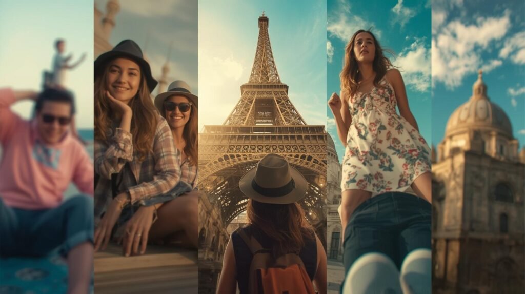 collage of pictures with amazing travel1