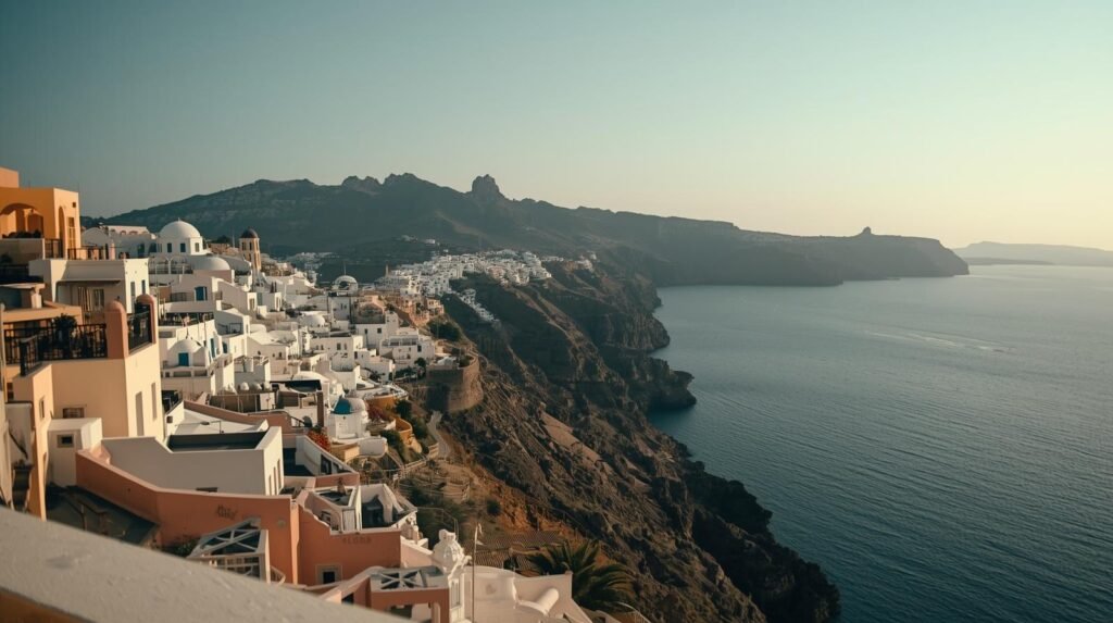  a picture of Greece_ A Mediterranean jewel with ancient history and stunning islands like Santorini and Crete. 