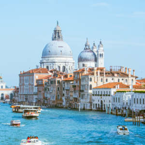 Venice and boats on the water Bella Italia Escape 9 Day Tour from Venice to Pompeii