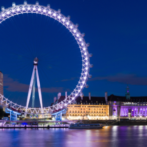 London Skyline Farris Wheel Budget-Friendly Paris & London