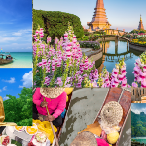 Scenic landscapes and cultural highlights from trip to Thailand