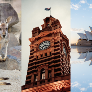 Kangaroo, clock tower, Sydney Opera House Pictures from Melbourne, Cairns and Sydney