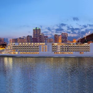 Rendering of the Viking Mississippi Ship