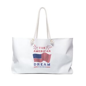 Patriotic Weekender Bag - "The American Dream" Flag Travel Tote