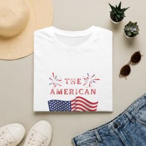 American Dream T-Shirt — Patriotic Flag and Fireworks Tee Order by July 1st for July 4th celebrations!