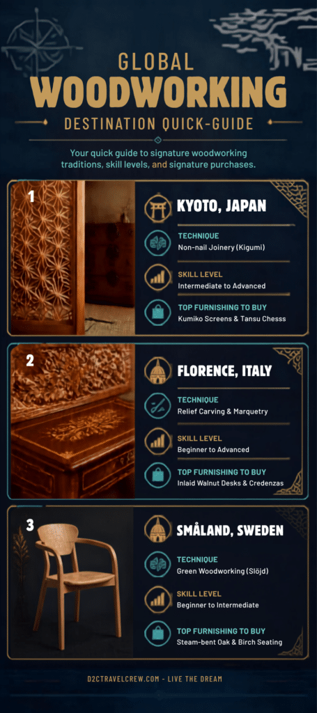 Global Woodworking Destination Quick-Guide